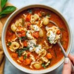 Cozy Extra Veggie Vegetarian Lasagna Soup Recipe