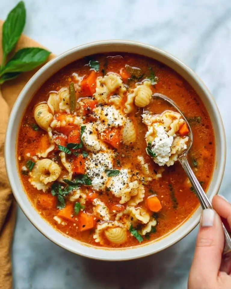 Cozy Extra Veggie Vegetarian Lasagna Soup Recipe