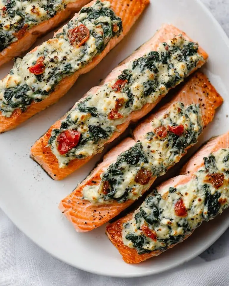 Stuffed Salmon with Spinach and Feta Recipe