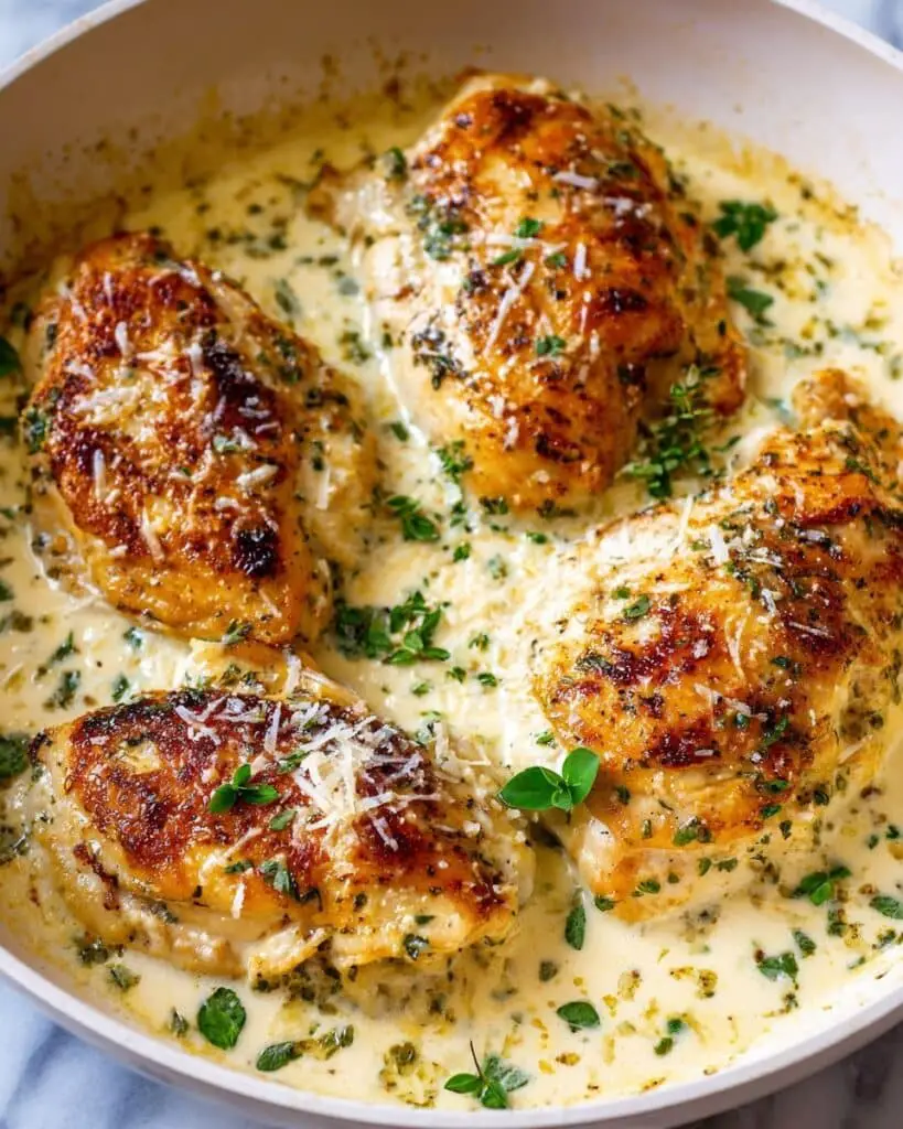 Baked Chicken Ranch with Parmesan and Garlic Recipe