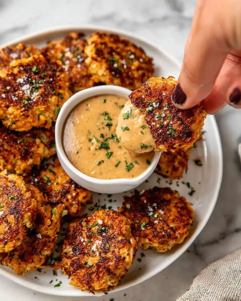 Crispy Pan Fried Salmon Croquettes with Remoulade Sauce Recipe