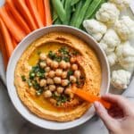 25-Minute Roasted Carrot Hummus Recipe