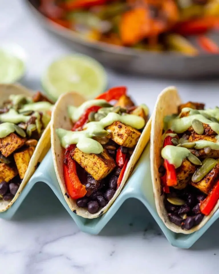 Vegetarian Sheet Pan Fajitas with Creamy Avocado Dressing Recipe