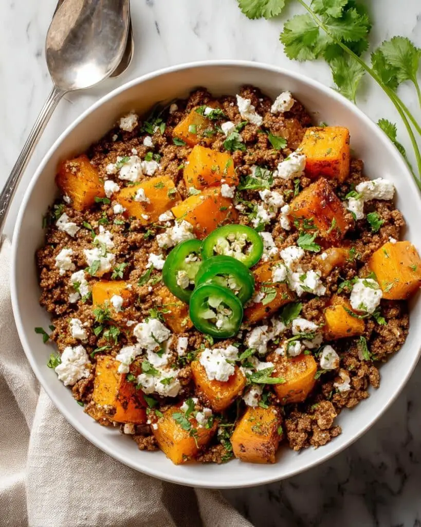 Cottage Cheese Ground Beef Sweet Potato Bowls Recipe