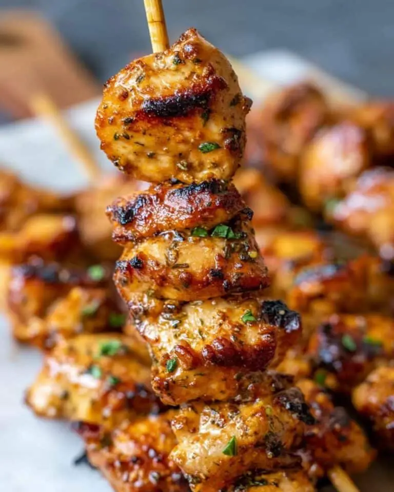 Garlic Chili Chicken Skewers Recipe