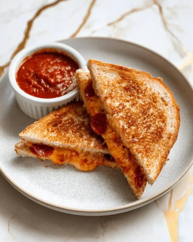 Pizza Cottage Cheese Grilled Cheese Recipe