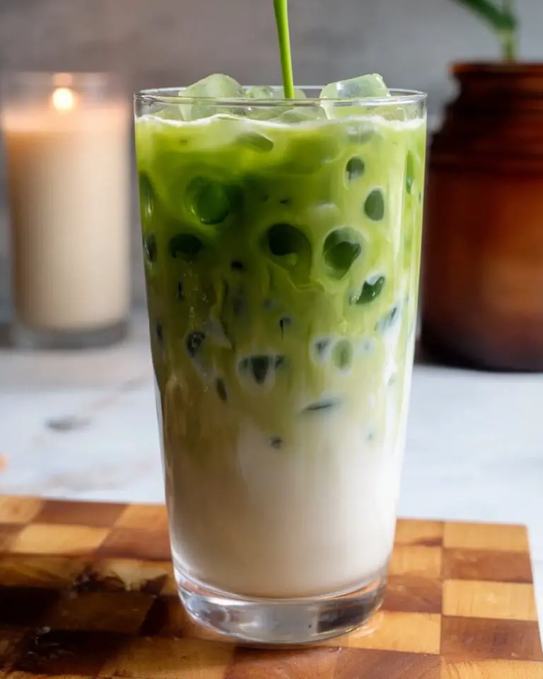 Brown Sugar Iced Vanilla Matcha Latte Recipe