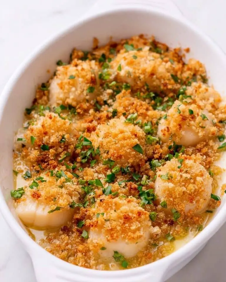 New England Baked Scallops with Panko Recipe