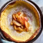 Classic Dutch Baby Pancake with Optional Cinnamon Apple Topping Recipe