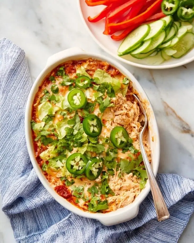 Loaded Paleo Chicken Taco Dip {Whole30, Keto} Recipe
