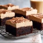 Mocha Brownies with Café Latte Frosting Recipe