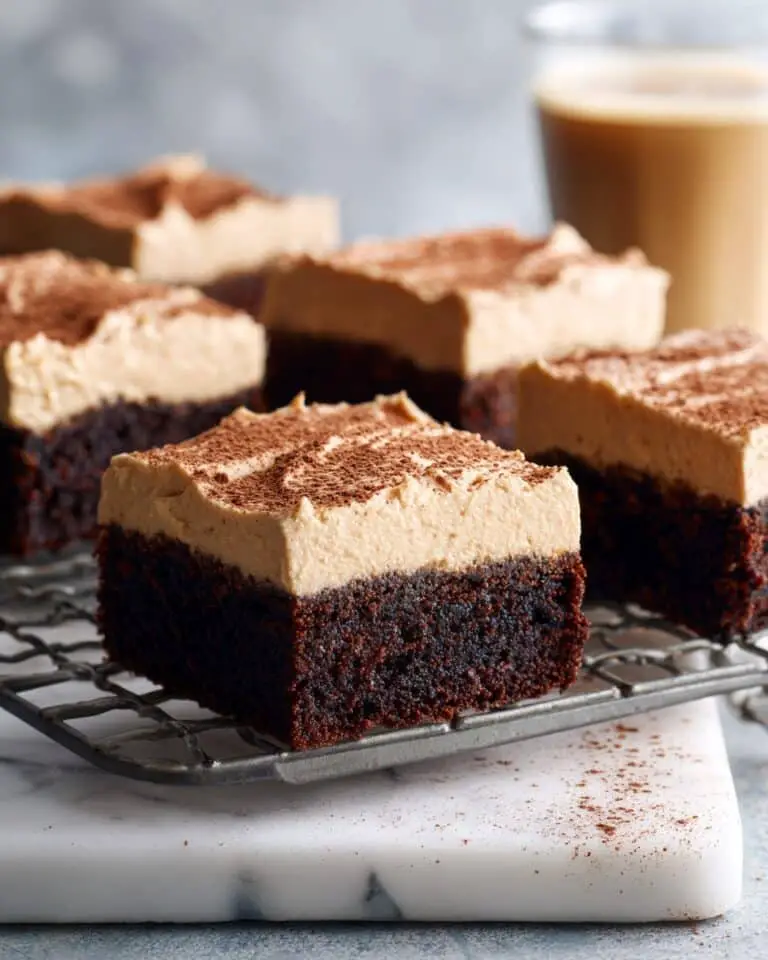 Mocha Brownies with Café Latte Frosting Recipe