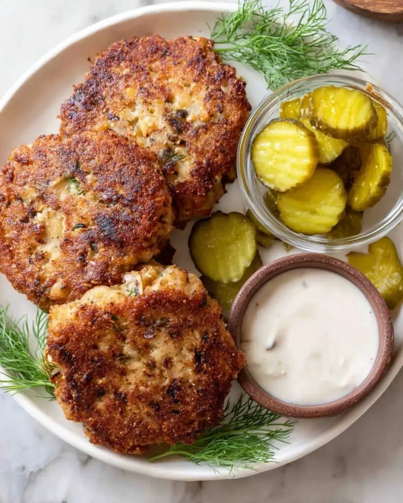 Dill Pickle Chicken Fritters Recipe