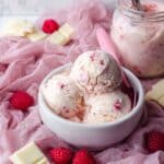 White Chocolate Raspberry Protein Ice Cream Recipe