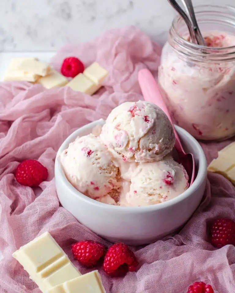 White Chocolate Raspberry Protein Ice Cream Recipe