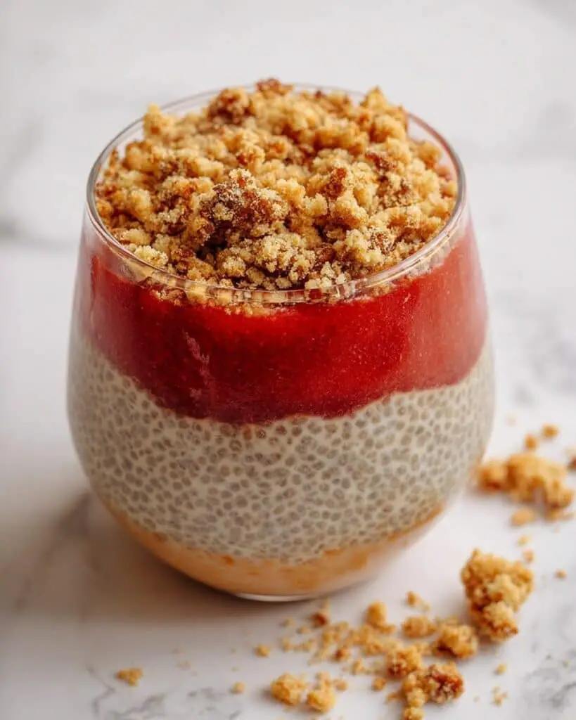 Peach Cobbler Chia Pudding Recipe
