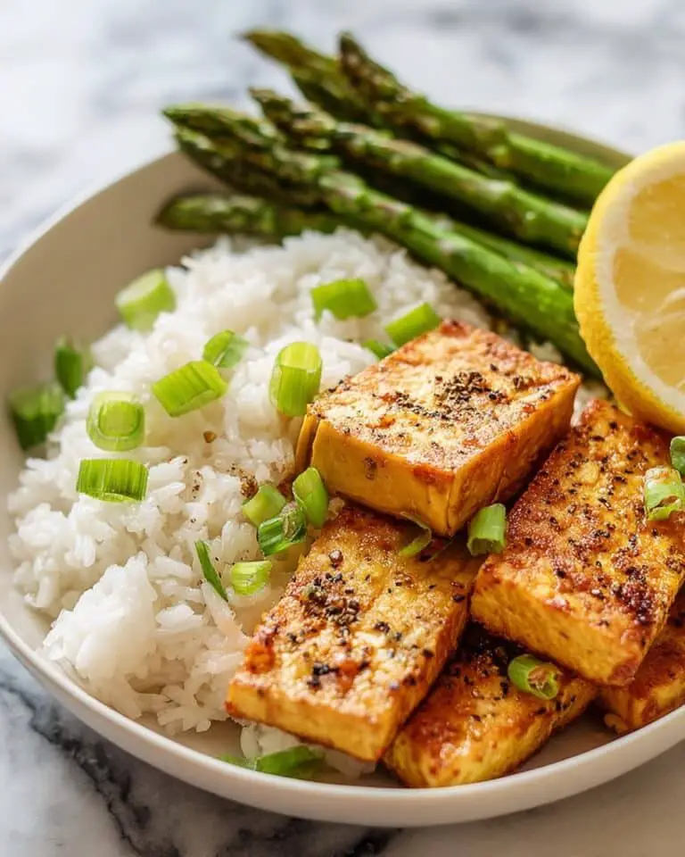 Lemon Pepper Tofu and Asparagus Recipe