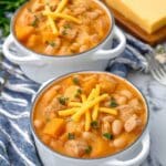 White Cheddar Apple Chicken Chili Recipe