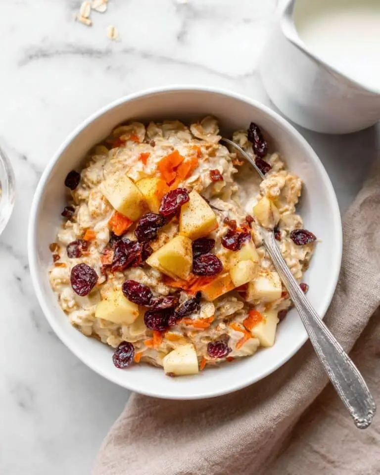 10-Minute Apple Carrot Oatmeal Recipe
