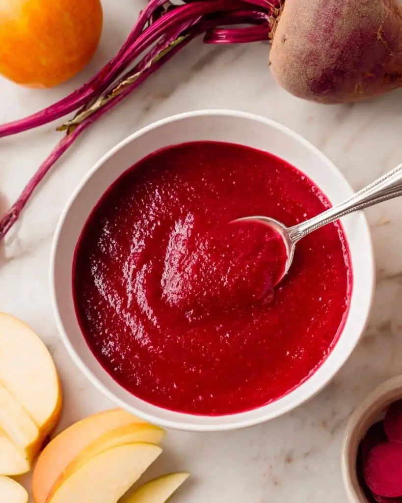 Strawberry Beet Instant Pot Applesauce Recipe