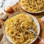 Vegan Caramelized Onion & Roasted Garlic Pasta Recipe