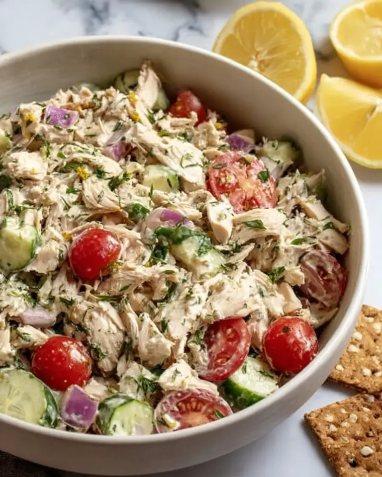 Quick Mediterranean Tuna Salad with No Mayo (Healthy) Recipe