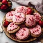 Iced Strawberry Sugar Cookies Recipe