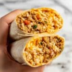 Cheesy Ground Chicken and Rice Burritos Recipe