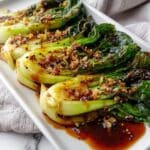 Stir-Fried Baby Bok Choy with Garlic and Soy Sauce Recipe