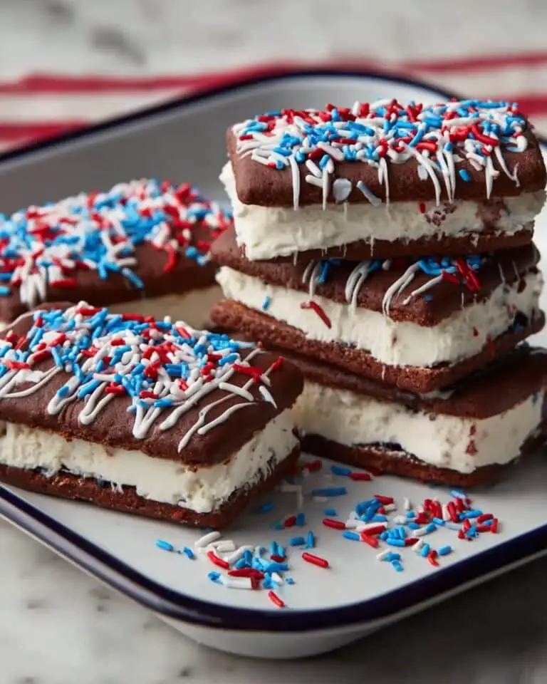 4th of July Ice Cream Sandwiches Recipe