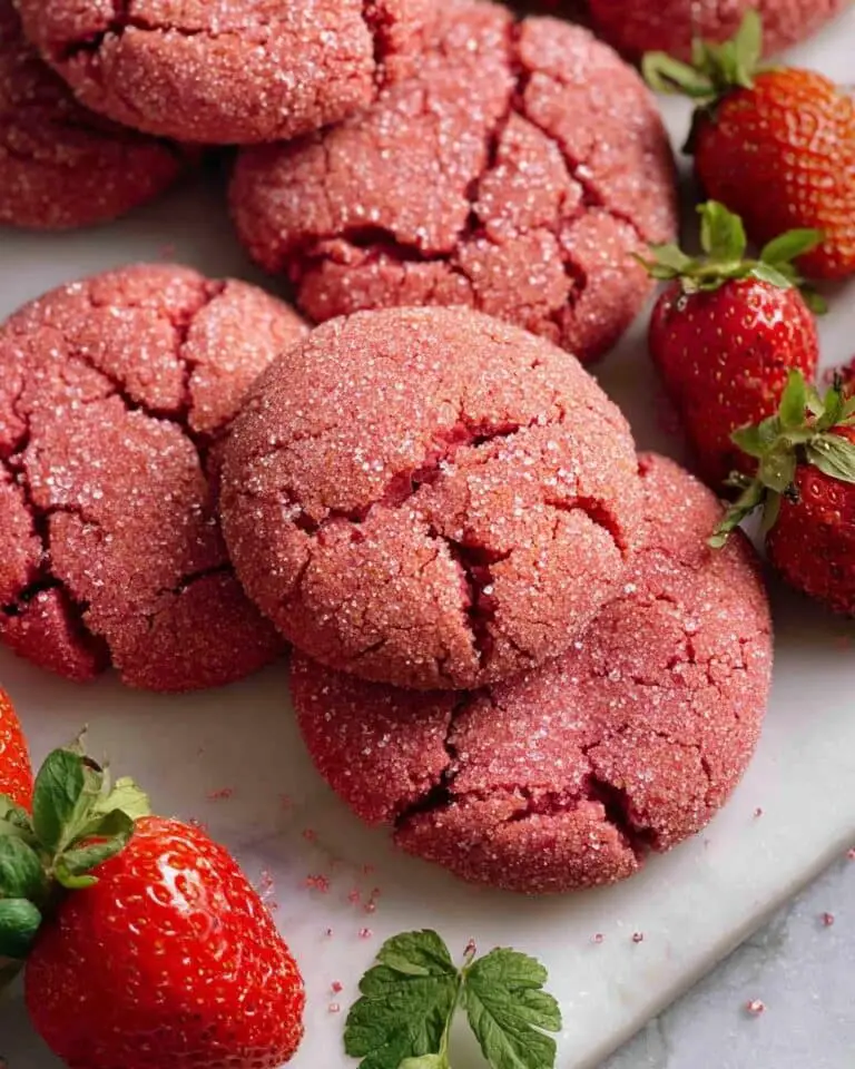Vegan Strawberry Sugar Cookies Recipe