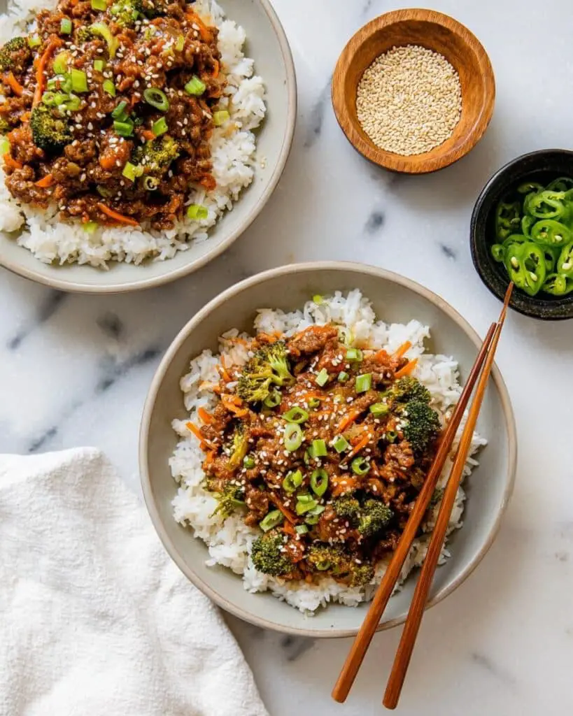 Healthy Ground Turkey Teriyaki Rice Bowl Recipe