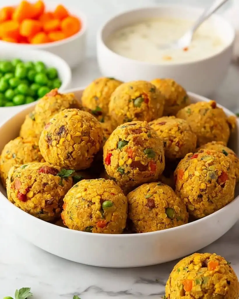 Gluten-Free Baked Chickpea Balls Recipe