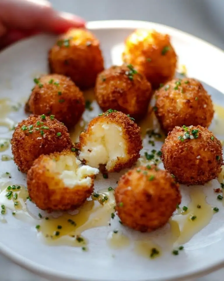 Crispy Goat Cheese Poppers with Honey Recipe