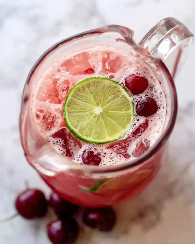 Homemade Fresh Cherry Limeade Recipe