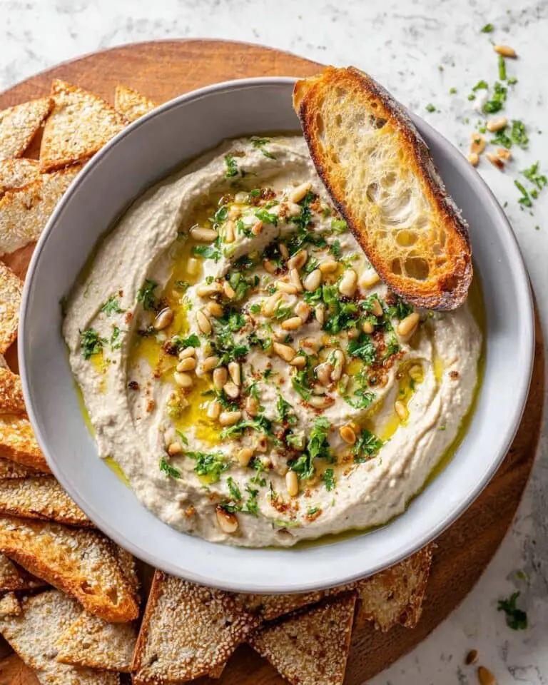 Roasted Eggplant Dip with Fresh Herbs and Lemon Recipe