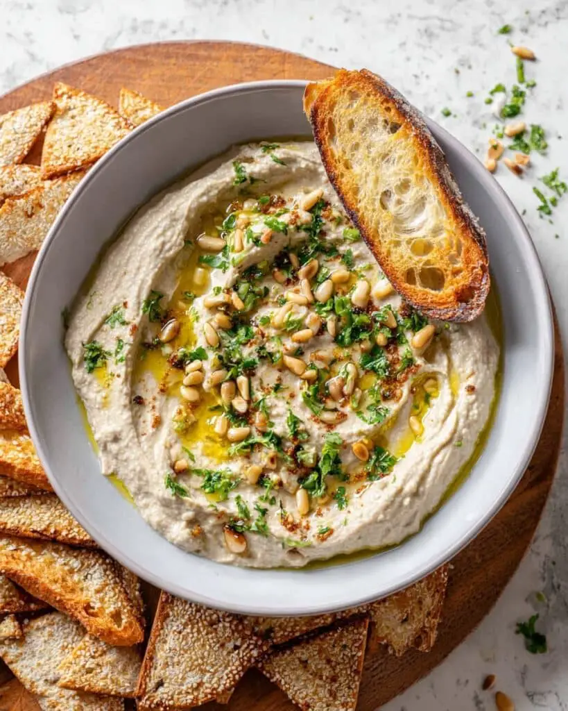 Roasted Eggplant Dip with Fresh Herbs and Lemon Recipe