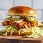 Crispy Chicken Sandwich with Dill Pickle Ranch Sauce Recipe