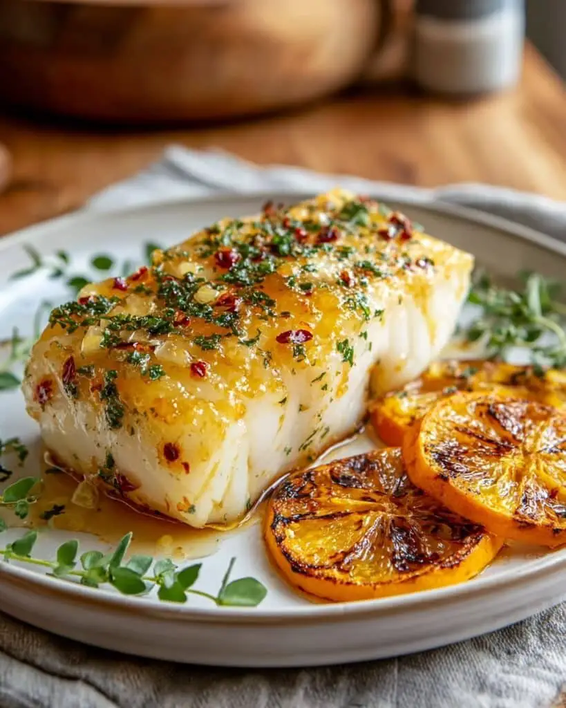 Orange Dijon Grilled Halibut Recipe
