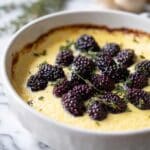 Baked Lemon Ricotta Dip with Blackberries and Honey Recipe