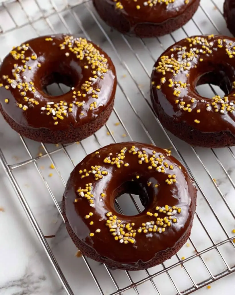 Paleo Chocolate Donuts with Cassava Flour and Chocolate Glaze Recipe