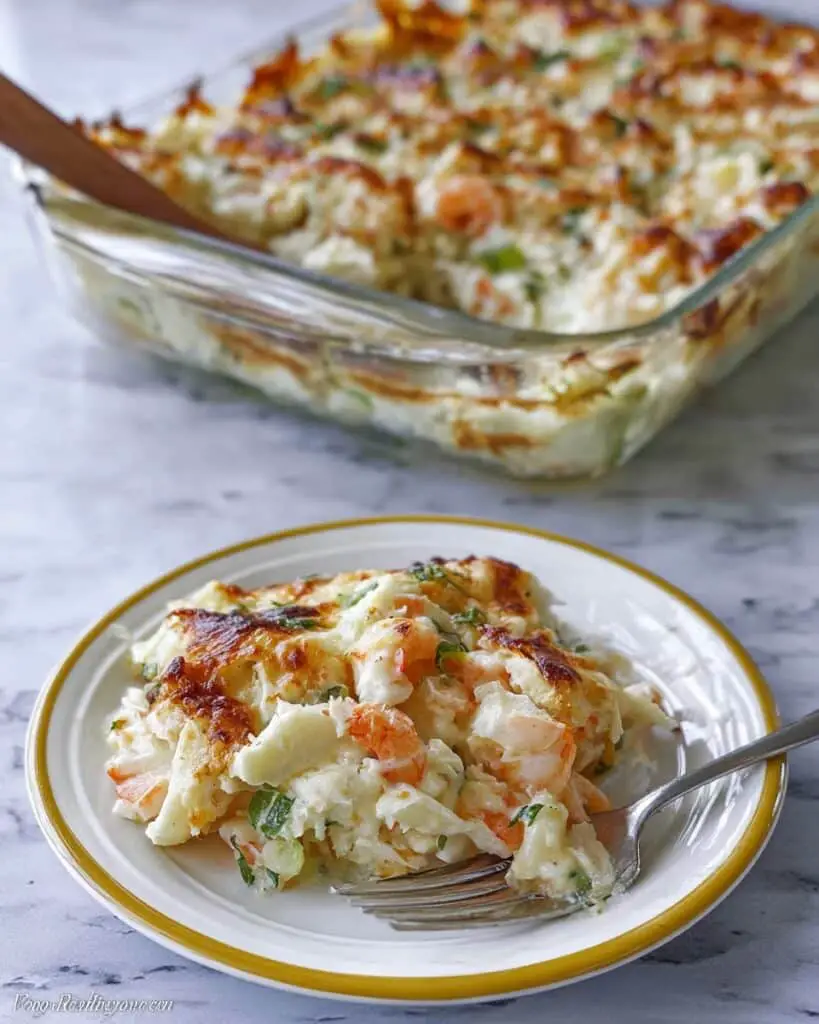 Chinese Baked Crab Delight Seafood Casserole Recipe