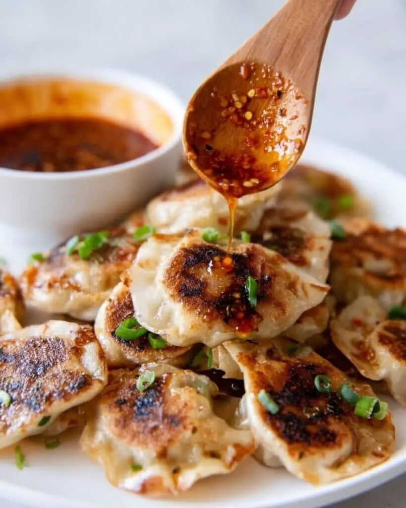 Smashed Dumpling Tacos with Chicken and Shiitake Recipe
