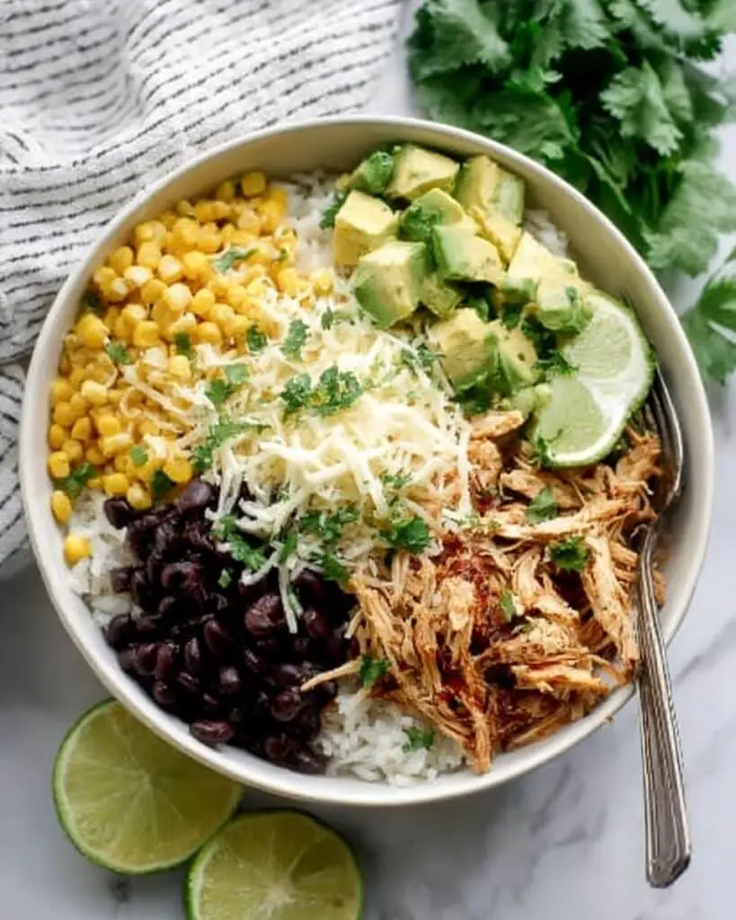 Slow Cooker Chicken Burrito Bowl Recipe