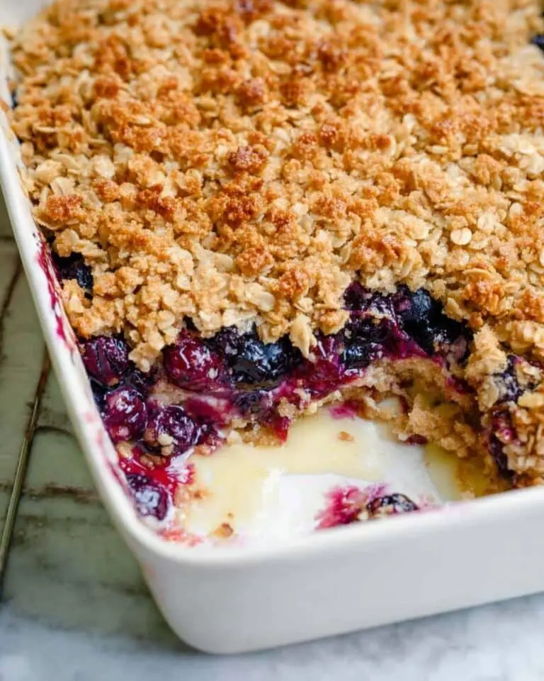 Overnight Blueberry Baked Oatmeal Recipe