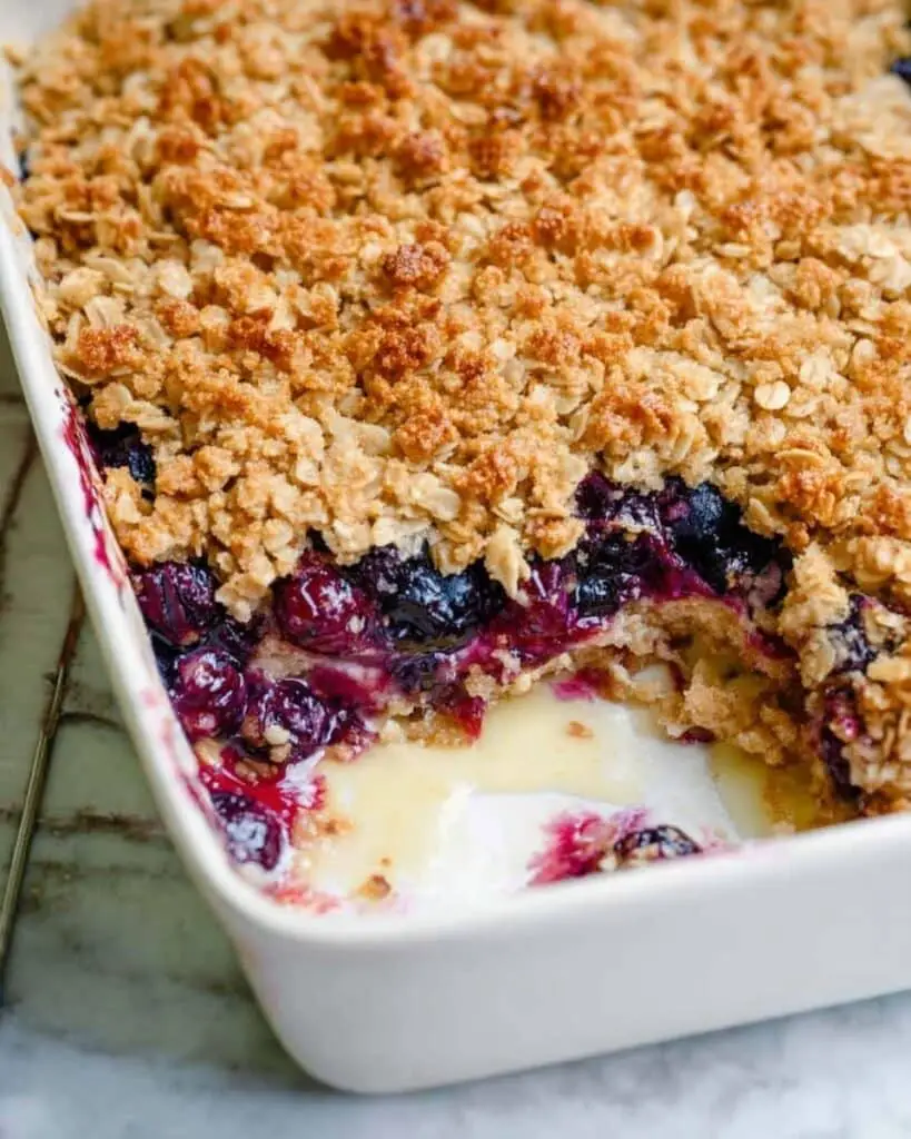 Overnight Blueberry Baked Oatmeal Recipe