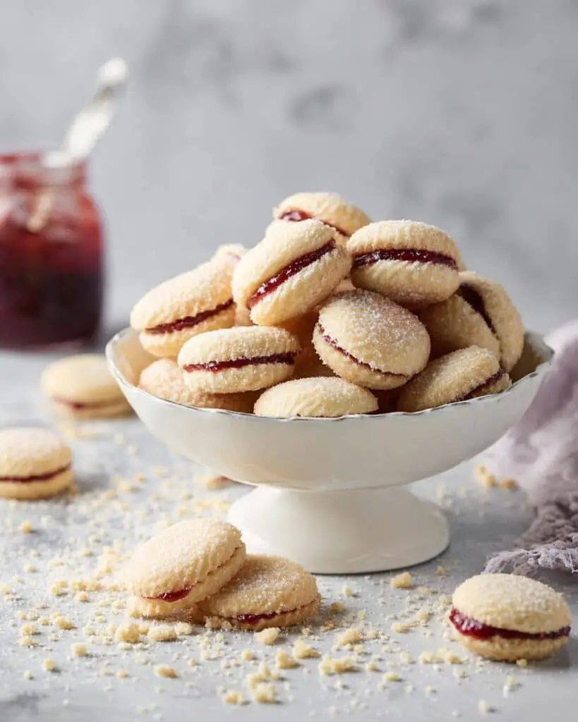 Butterball Raspberry Jam Sandwich Cookies Recipe