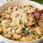 Slow Cooker Creamy Tuscan Chicken Orzo Recipe