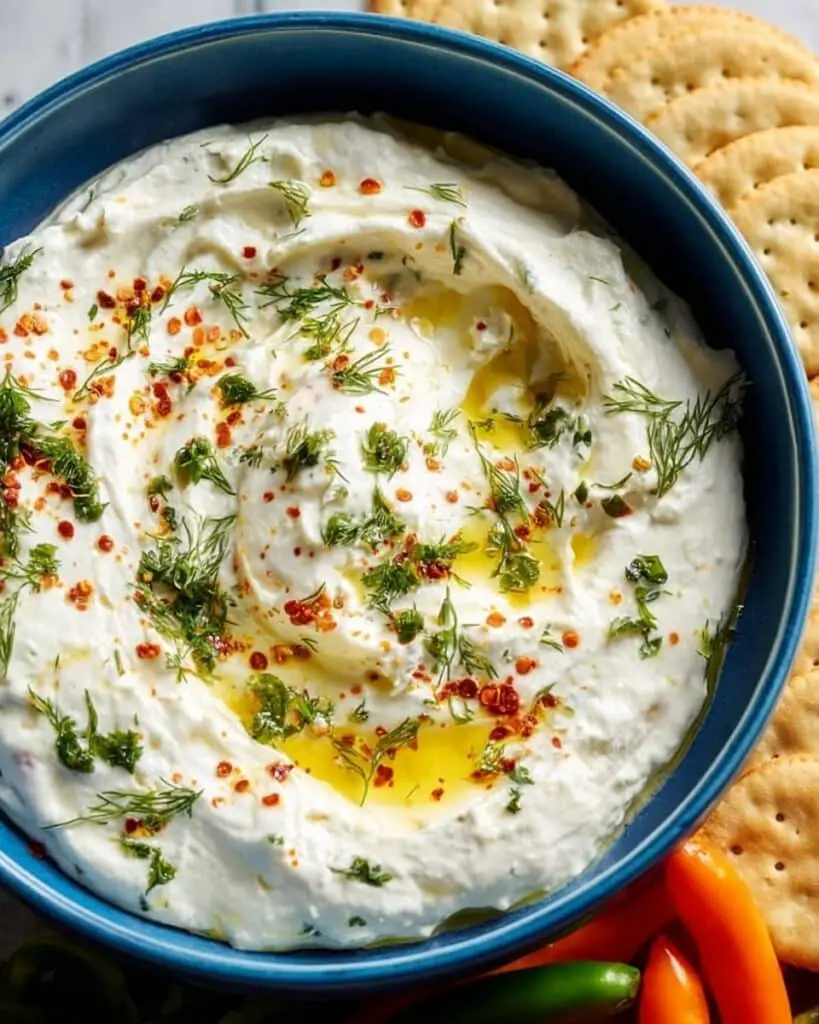 Roasted Garlic Whipped Feta Dip Recipe