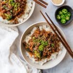 Healthy Ground Turkey Teriyaki Rice Bowl Recipe